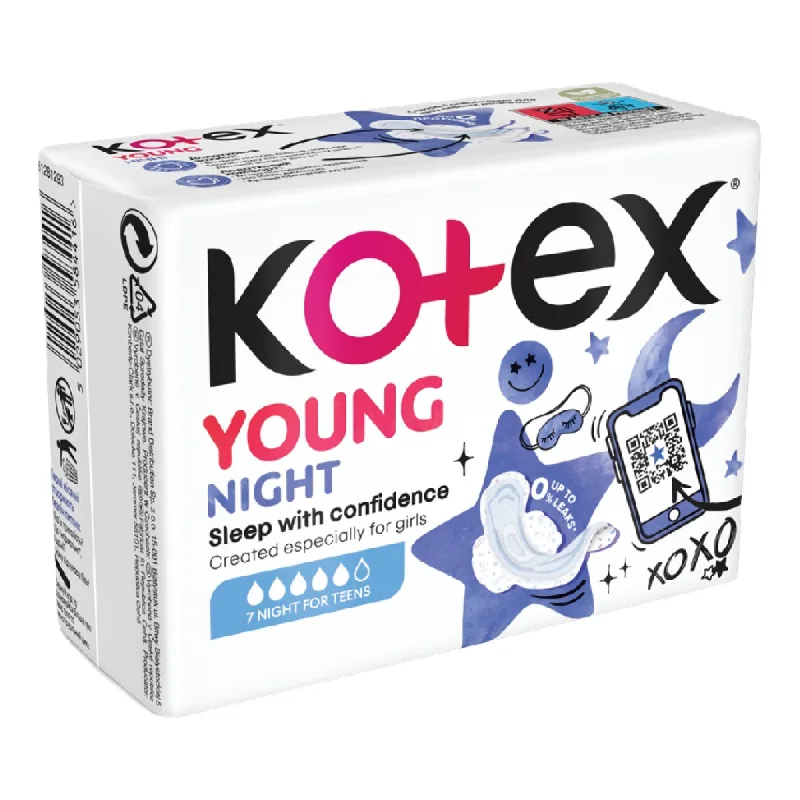 Kotex Young night absorbante de noapte  7buc. — preț și oferte