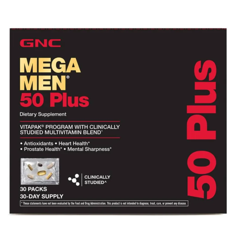 Complex de multivitamine pentru barbati Vitapak 50 Plus, 30 pachetele, GNC — preț și oferte