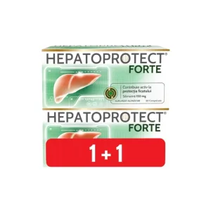 Hepatoprotect Forte 50 compr. pachet 2 cutii Biofarm