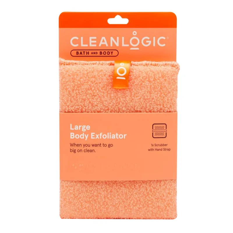 Burete exfoliant mare pentru corp Bath & Body, 1 bucata, Cleanlogic — preț și oferte