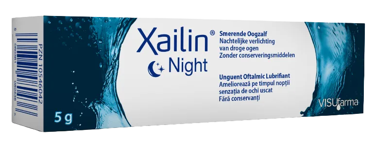 Unguent oftalmic lubrifiant Xailin Night, 5 g, Visufarma — preț și oferte