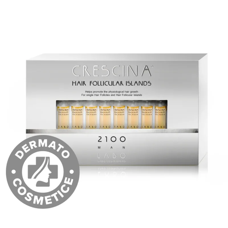 Follicular Islands 2100 Man Crescina, 20 fiole, Labo — preț și oferte