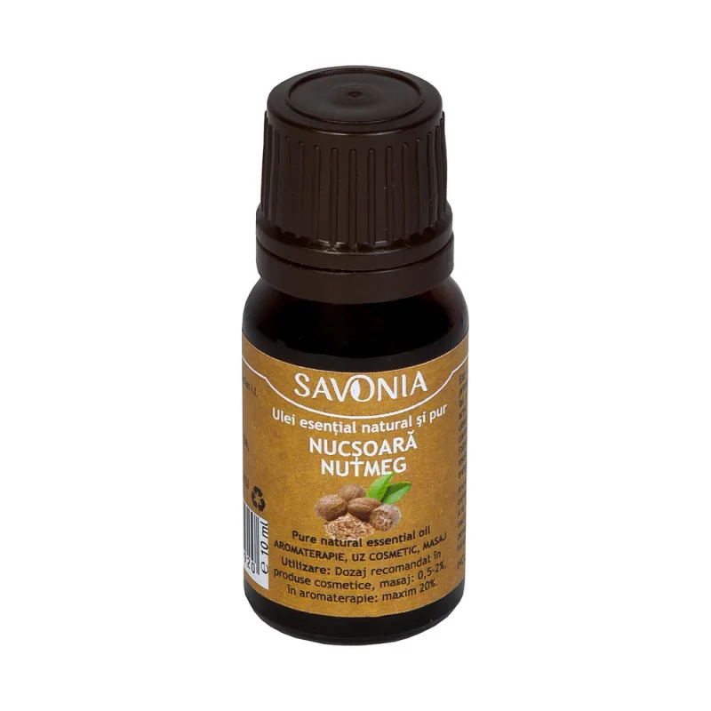 Ulei esential natural si pur de nucsoara, 10ml, Savonia — preț și oferte