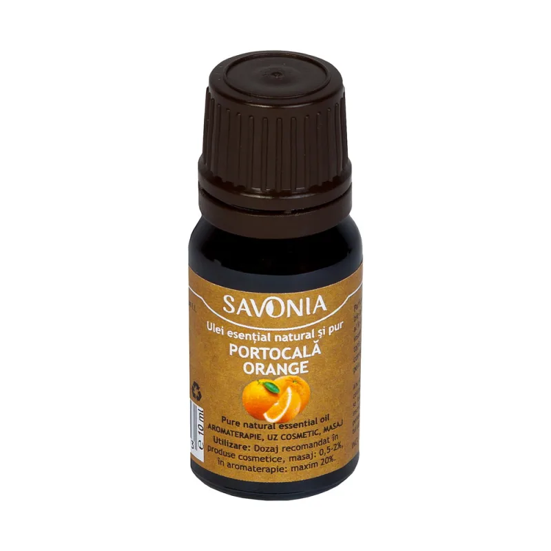 Ulei esential natural si pur de portocala, 10ml, Savonia — preț și oferte