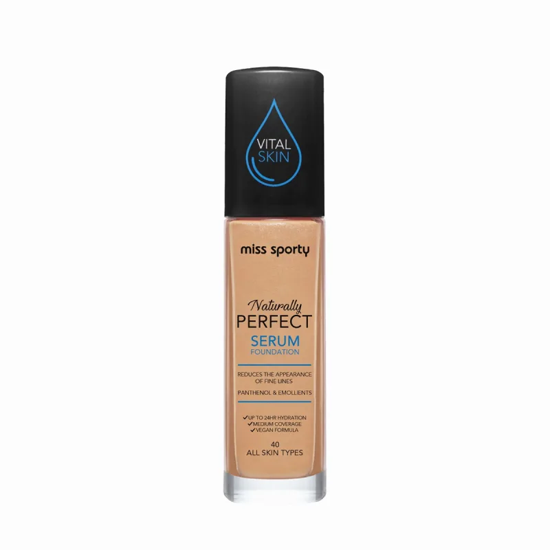 Fond de ten Serum Naturally Perfect All Skin Tones 40 Neutral, 30ml, Miss Sporty — preț și oferte