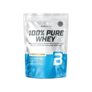 Pudra proteica 100% Pure Whey cu aroma de Vanilie Bourbon, 454g, BioTechUSA