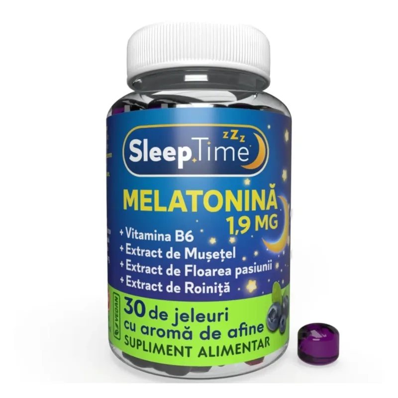 Melatonina Sleep Time 1,9 mg, 30 jeleuri, Justin Pharma — preț și oferte