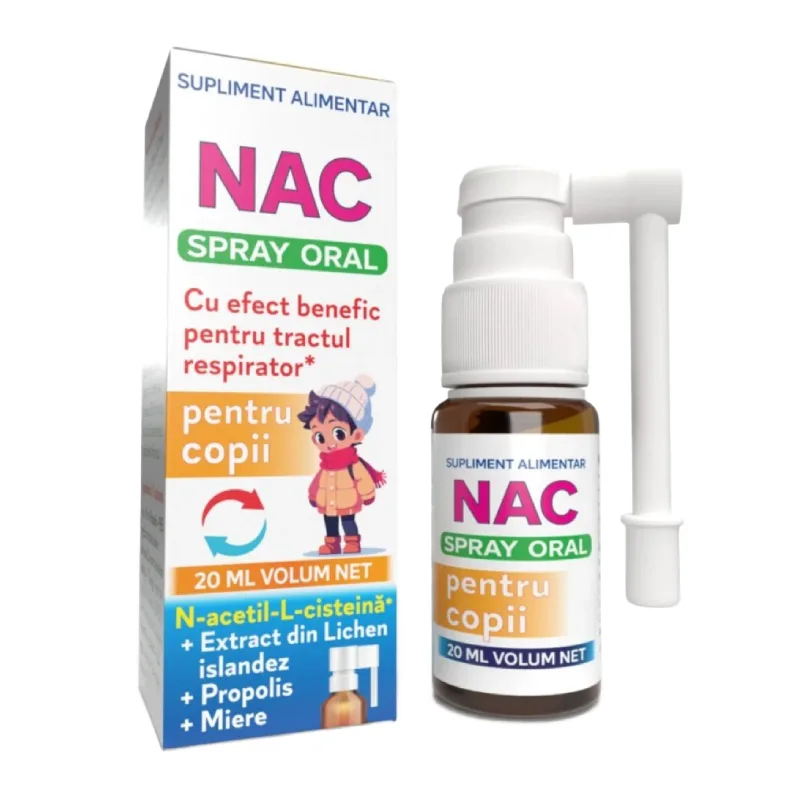 Spray oral pentru copii NAC, 20ml, Justin Pharma — preț și oferte