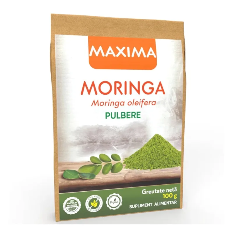 Moringa pulbere, 100 grame, Justin Pharma — preț și oferte
