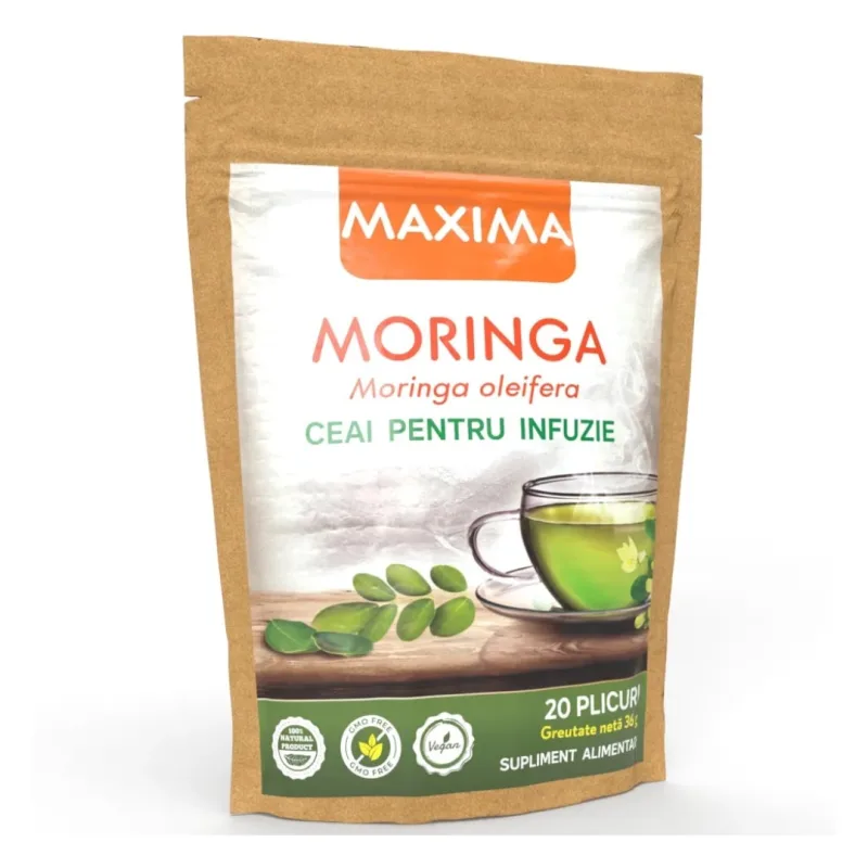 Ceai Moringa, 20 plicuri, Justin Pharma — preț și oferte