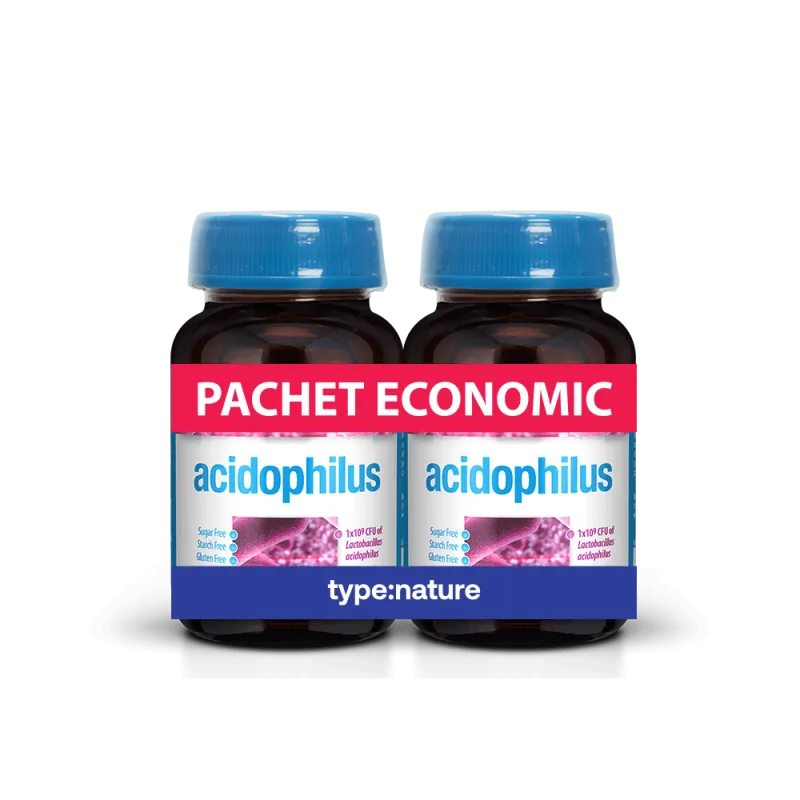Acidophilus pachet economic 60 + 60 tablete Type Nature — preț și oferte