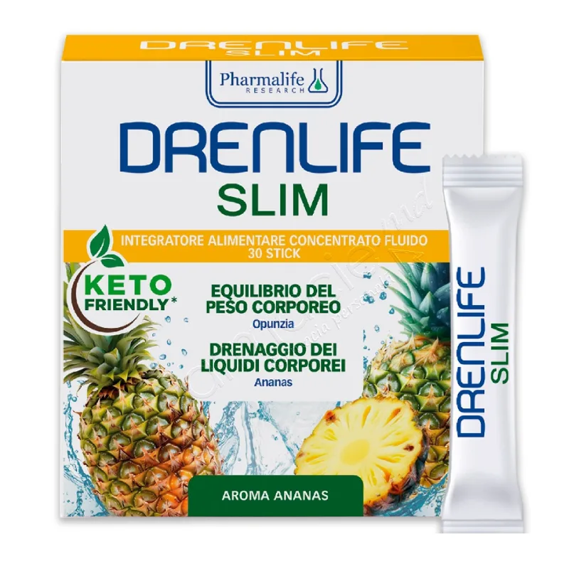 Drenlife Slim Stick aroma de ananas, 30 plicuri*10ml, Pharmalife PHARMALIFE RESEARCH — preț și oferte