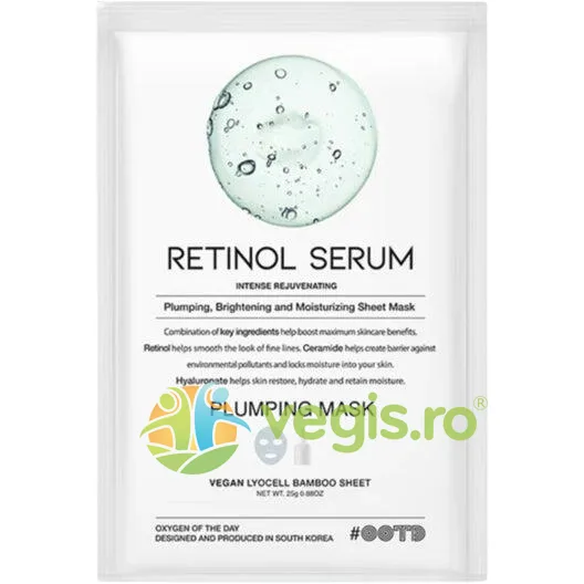 Masca Tip Servetel pentru Luminozitate si Fermitate cu Retinol 25g #OOTD — preț și oferte