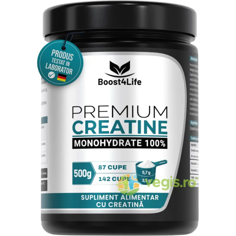 Premium Creatine Monohydrate 100% 500g — preț și oferte