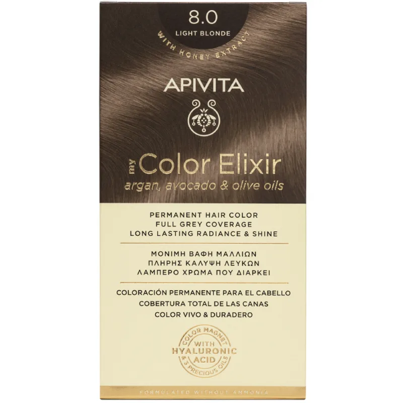 Apivita My Color Elixir Vopsea de par N8.0 — preț și oferte