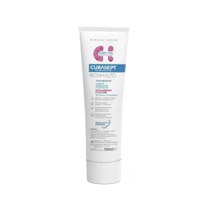 Curasept Pasta De Dinti Fara Fluor Baby-Kid Aroma De Capsuni Biosmalto, 50 Ml