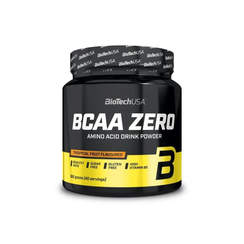 BCAA ZERO cu aroma de fructe tropicale, 360g, BiotechUSA — preț și oferte