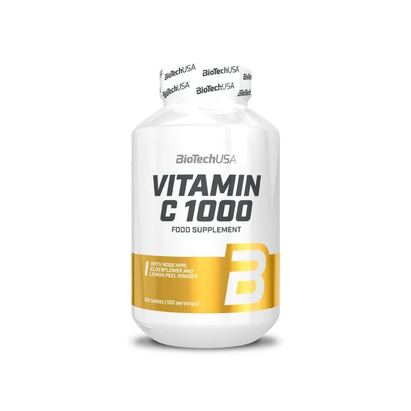Vitamina C 1000, 100 tablete, BiotechUSA — preț și oferte