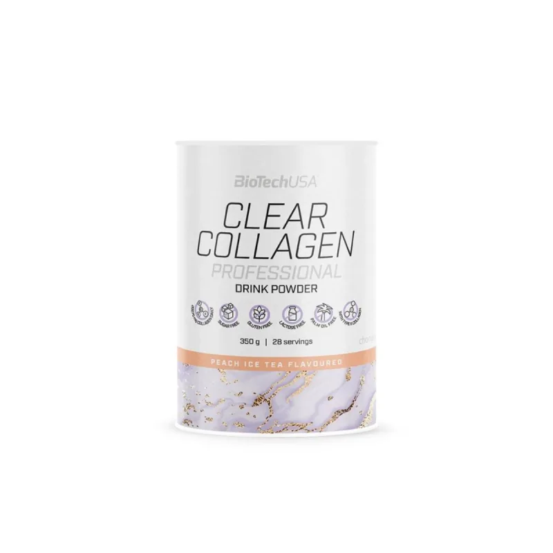 Clear Collagen Proffesional cu aroma de ceai rece de piersici, 350g, BiotechUSA — preț și oferte