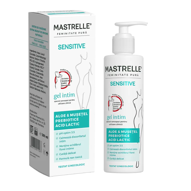 Gel intim Mastrelle Sensitive, 200ml, Doctor Fiterman — preț și oferte
