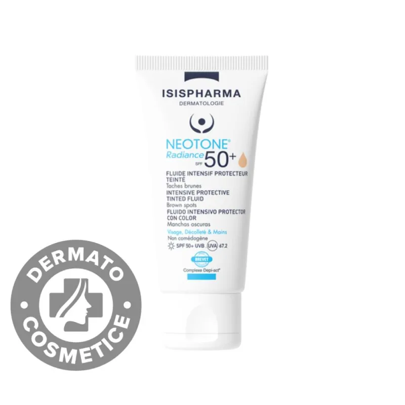 Crema depigmentanta cu protectie solara SPF 50+ Nuanta Light Neotone Radiance, 30ml, IsisPharma — preț și oferte