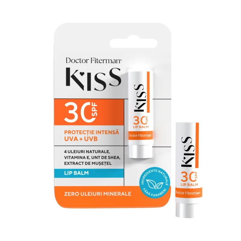 Balsam de buze SPF30 Kiss, 4.5g, Doctor Fiterman — preț și oferte
