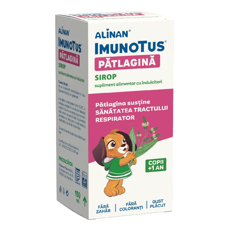 Sirop cu patlagina Imunotus Alinan, 150 ml, Fiterman FITERMAN PHARMA — preț și oferte