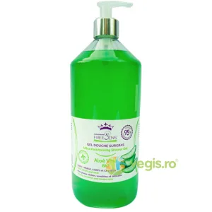 Gel de Dus Ultrahidratant 3 in 1 pentru Fata, Corp si Par cu Extract de Aloe Vera 1L