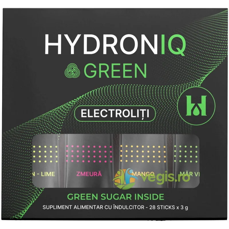 Saruri de Rehidratare Hydroniq Green 28 plicuri REMEDIA — preț și oferte
