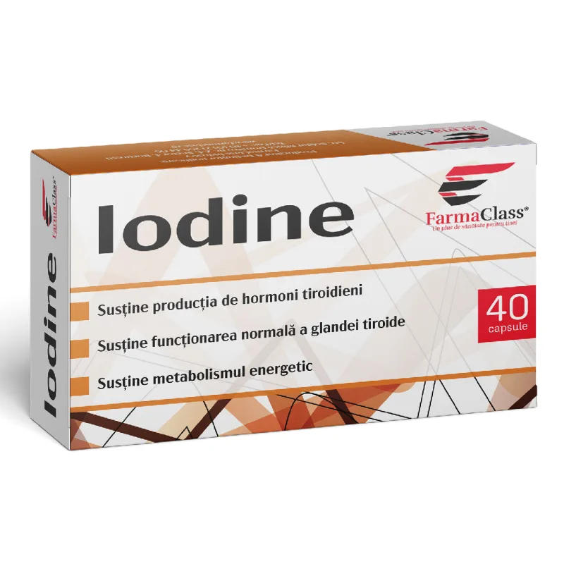 Iodine, 40 capsule, Farma Class FARMA CLASS INDUSTRY — preț și oferte