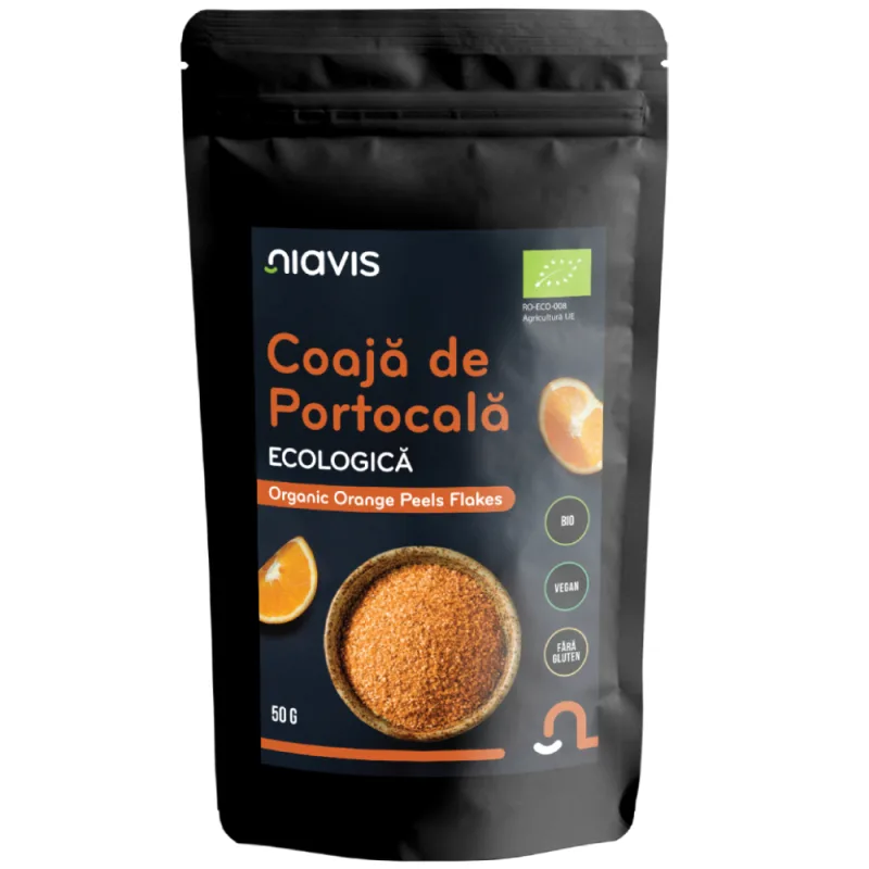 Coaja de portocala ecologica, 50g, Niavis — preț și oferte