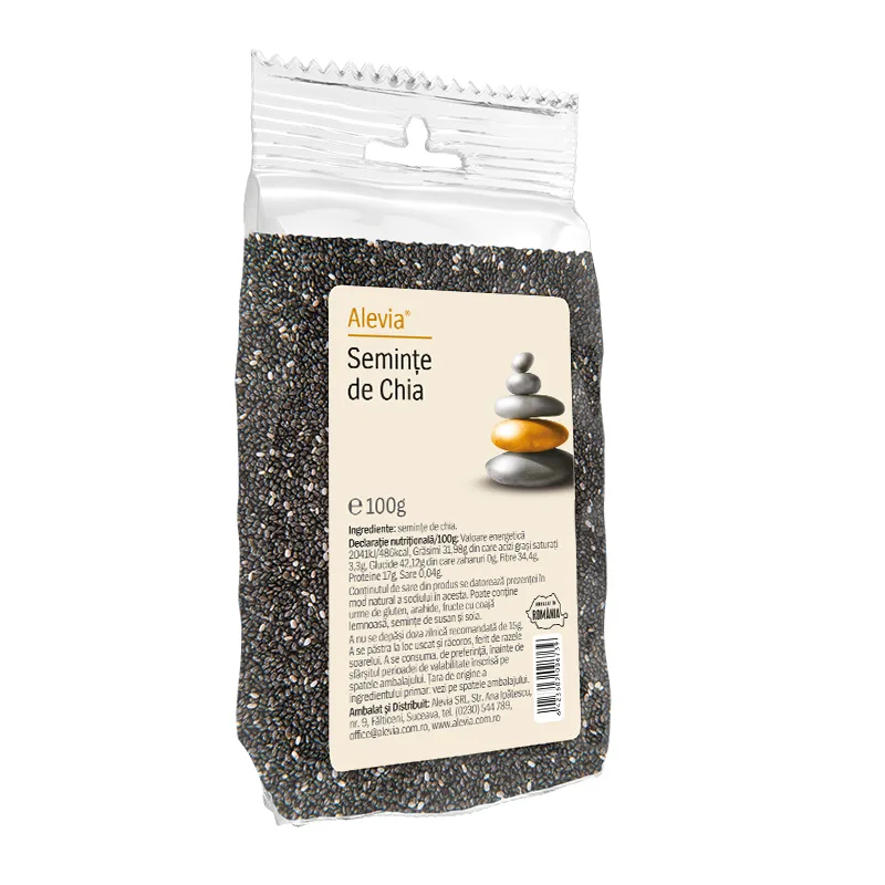 Seminte de Chia, 100g, Alevia — preț și oferte