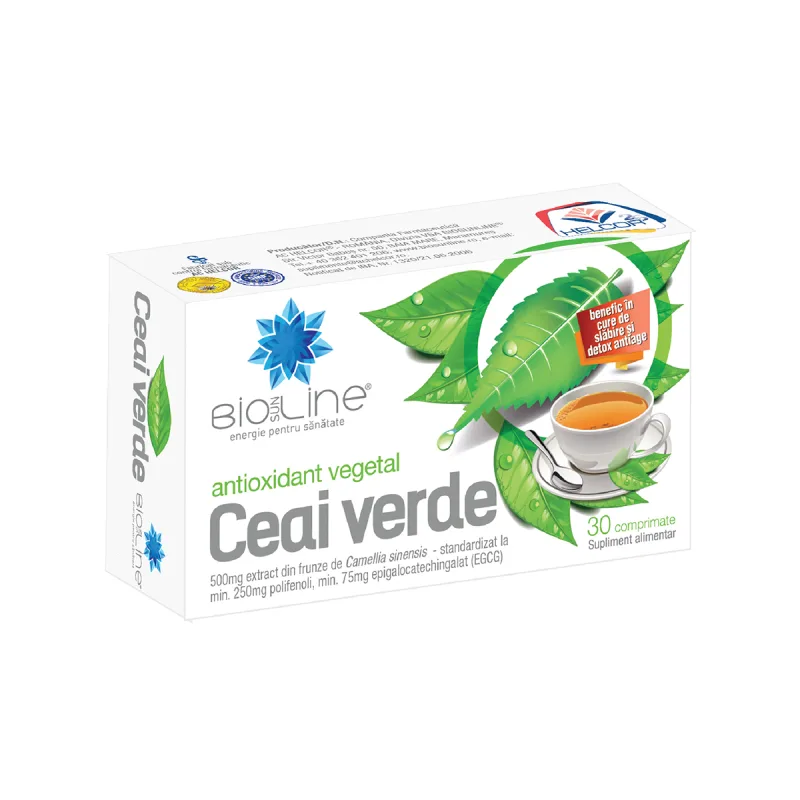 Ceai verde, 30 comprimate, BioSunLine — preț și oferte