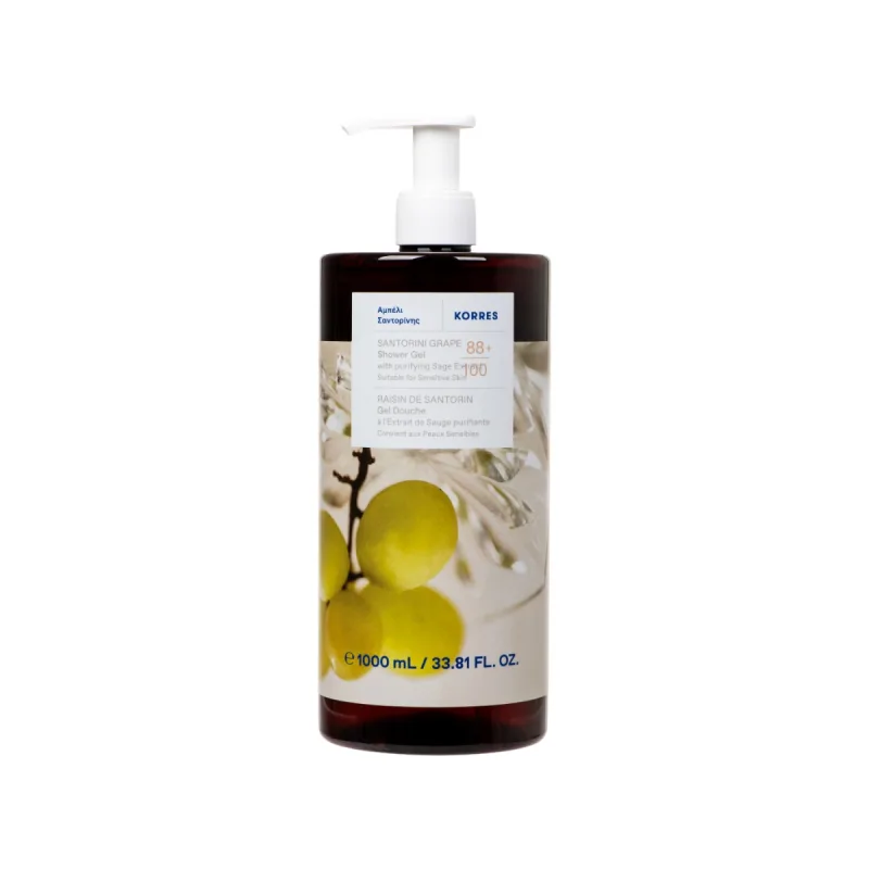 Gel de dus Santorini Grape, 1000ml, Korres — preț și oferte
