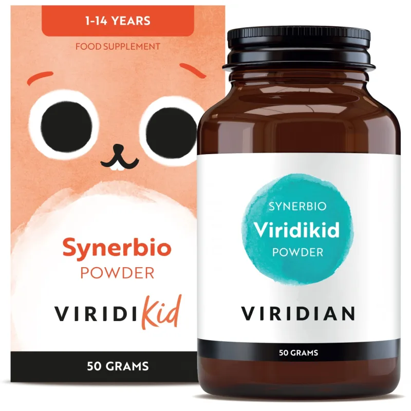 Probiotic pentru copii SynerBio ViridiKid, 50 g, Viridian — preț și oferte