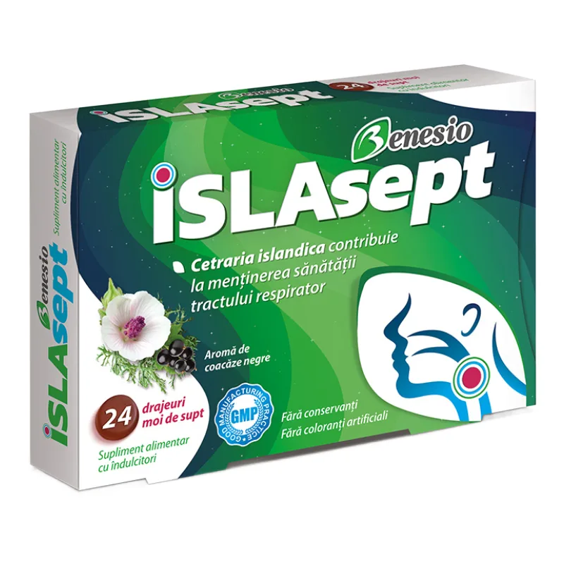 Islasept, 24 drajeuri moi, Benesio — preț și oferte