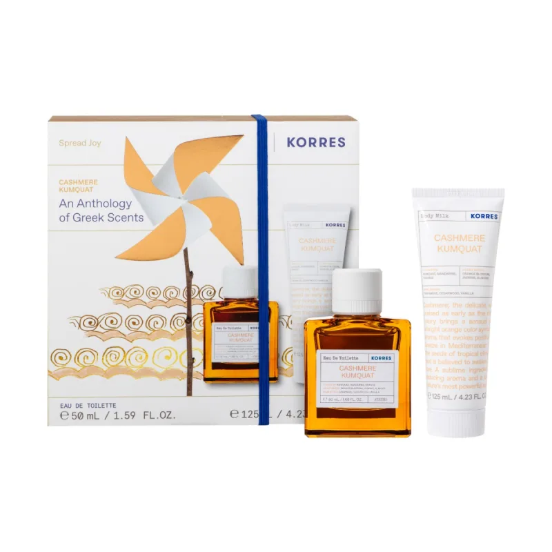 Pachet Cashmere Kumquat Apa de toaleta 50ml + Lapte de corp 125ml, Korres — preț și oferte