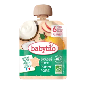 Piure de mere, pere si cocos Bio, 85g, BabyBio
