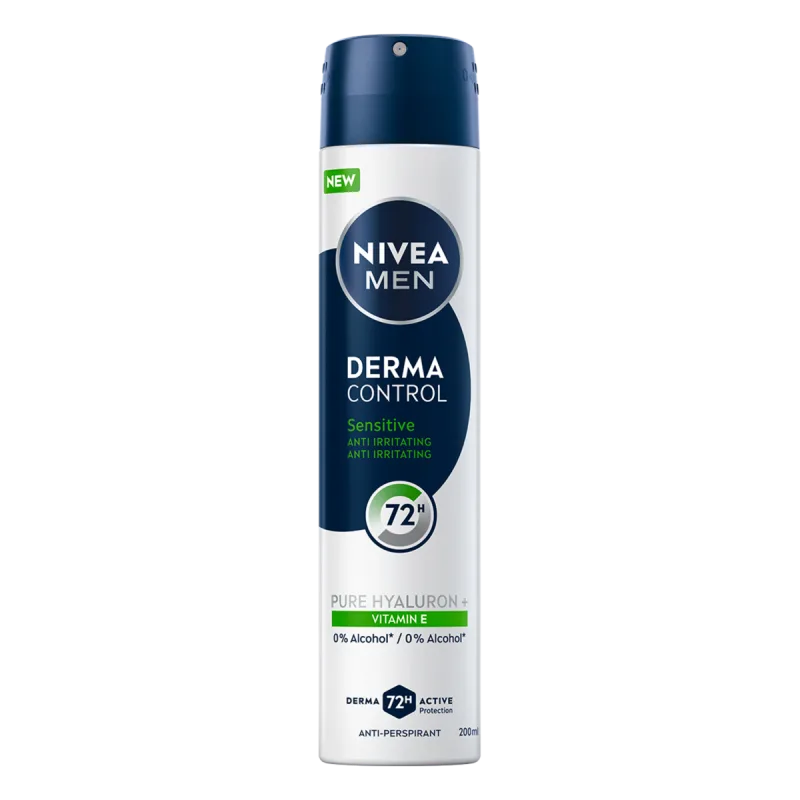 Deodorant spray pentru barbati Derma Control Sensitive, 200ml, Nivea — preț și oferte