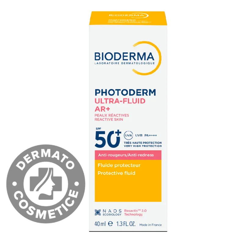 Fluid cu protectie solara SPF50+ Photoderm Ultra AR+, 40ml, Bioderma — preț și oferte