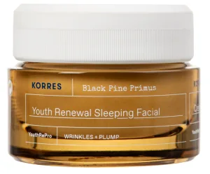 Crema de noapte Black Pine Primus, 40ml, Korres