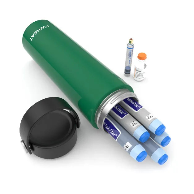 Termos portabil pentru insulina, capacitate 3-5 stilouri, Disoncare Intercontinental, Green — preț și oferte