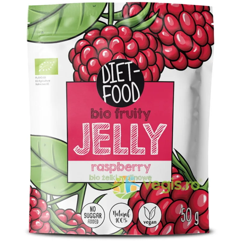 Jeleuri din Zmeura fara Zahar Ecologice/Bio 50g DIET FOOD — preț și oferte