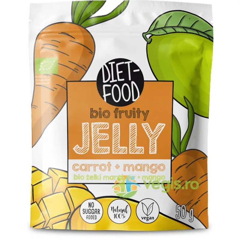 Jeleuri din Morcovi si Mango fara Zahar 50g DIET FOOD — preț și oferte