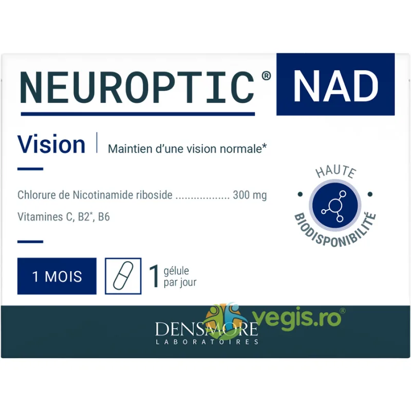 Neuroptic NAD (Pierderea Vederii Periferice, Mentinerea Vederii Normale) 30cps vegetale DENSMORE LABORATOIRES — preț și oferte
