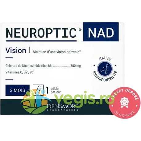 Neuroptic NAD (Pierderea Vederii Periferice, Mentinerea Vederii Normale) 90cps vegetale DENSMORE LABORATOIRES — preț și oferte