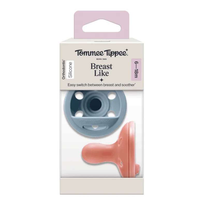Suzete silicon Breast Like, 6-18 luni, 2 bucati, teracota, Tommee Tippee — preț și oferte