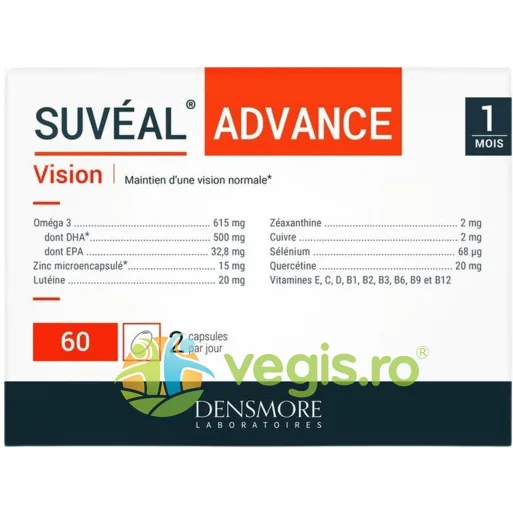 Suveal Advance Suveal Advance (Imbatranire Avansata a Retinei, Pierderea Vederii Centrale) 60cps moi DENSMORE LABORATOIRES — preț și oferte
