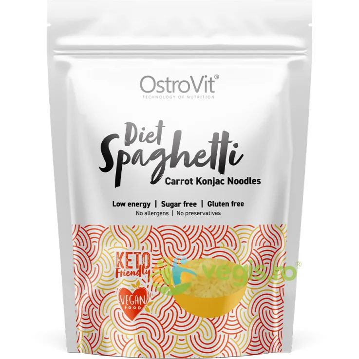 Paste Konjac Diet Spaghetti cu Morcov 400g OSTROVIT — preț și oferte