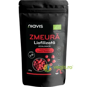 Zmeura Liofilizata Bucati Ecologica/Bio 25g